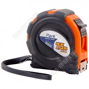 Рулетка с фикс,прорезин.корп,7,5м*25мм (12)