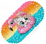 Коврик детск овал (69х36см) 