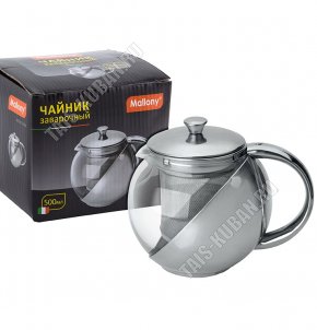 Чайник завар (стекло+нерж) 