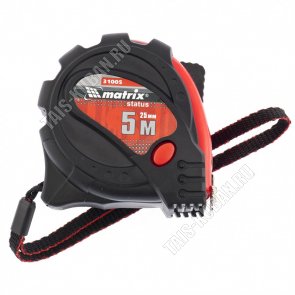 Рулетка Status magnetic 3 fixations 5мх25мм плас.корп.магн.зацеп.фиксат. 