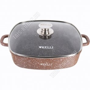 Brown Granite Сотейник квадратный 4,5л 28х28 h7см с крышкой (6) 