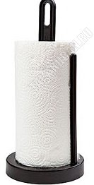 Держатель д/бумаж.полотенец, черн h33 d15см (18) 