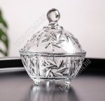 Вазочка с крышкой 280мл d10,5 h12см 