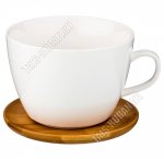 Бульонница 500мл с ручк, бамб.крыш-блюдце (ф.чаша) п/у