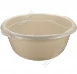 Таз кругл 10л с носик, латте (d40 h15см) (30)