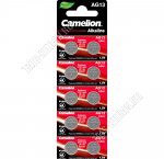 Бат. диск CAMELION Alkaline LR44, AG13, BL-10шт,блистер (10)