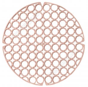 Решетка для раковины круглая d27см, пудра (30) 
