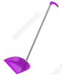 Совок .25х18см,вертикальн.ручка L71см , фуксия (40) 