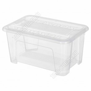 Контейнер 4,5л с крышкой,прозрачный (28х18,5 h14см) (10) 
