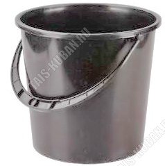 Ведро хоз-ное 12л (d31 h26,5см) черный (10) 