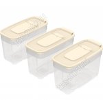 Емкость д/сыпучих Н-р 3шт бежев 1л (23)