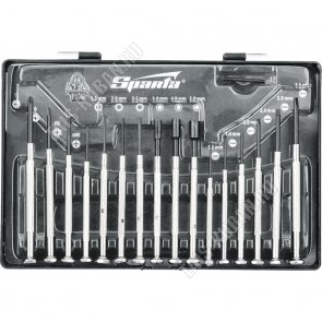 Н-р Отверток д/точных работ 16шт.(PH-3.5/3.0/2.4/2.0; HEX-1.5/2.0/2.5 головки 3.0/4.0/5.0; SL-1.2/1.4/2.0/2.4/3.0/3.5) пласт.бокс (24) 