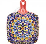 Арабеска/Красный узор Блюдо квадр 14,5х14,5см h3,5см с ручкой б/уп (9/36)