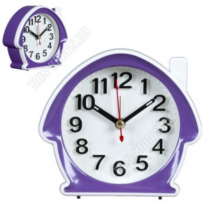 Будильник фигур. 12х10см 