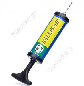 Насос для накачивания мячей L17см с иглой, микс 