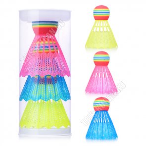 Бадминтон Набор воланов 3шт пластик, уп.туба (45) 