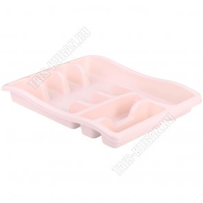 Лоток-вкладыш д/ст.прибор 6-ти сек, св.розов (37х29 h5см) (39)