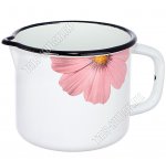 Кружка бел (цил) 1,4л со сливом,рис.в ассорт (12)