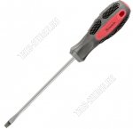 Отвертка Anti-Slip шлиц SL4х100мм CrV,2-х комп.руч,магнит.жало (12)