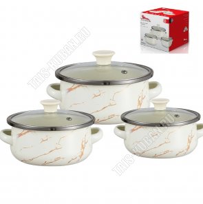 Набор мини-кастрюль 3шт 