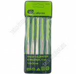 Н-р надфилей алмазных  5шт 140х50х3мм, обрезин.рукоятка 