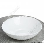 Белая Салатник d20см 1000мл (волн.край) б/уп (72)