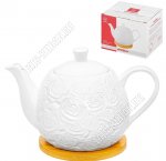 Розы /Бамбук Чайник заварочный 900мл h13см