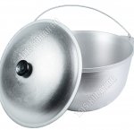 Казан походный 15л d39 h30см с металлической крышкой и дужкой (5)