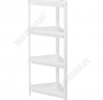 Этажерка 4-х яр,углов, белый (33,5х33,5 h1010см) (3) 