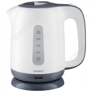 Чайник пластик 1,7л 2200Вт диск,защ.б/воды,бел/серый (8) 