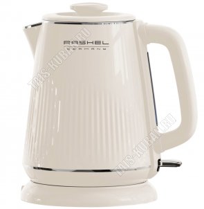 Чайник пластик+нержавеющая сталь 1,8л 1800Вт, белый (6) 