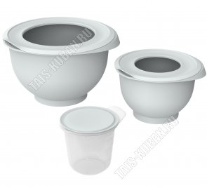 Миска д/работы с миксером н-р 3шт 