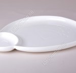 Белье Блюдо сервир. 2х секционное 26х21 h4см (4/24)