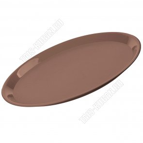 Поднос кругл.(d32см) коричнев (40) 