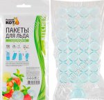 Пакеты для льда 7шт (32,5х16см) по 28ячеек (3,5х3,5см) 