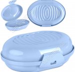 Мыльница с крышк,овал L13х9 h4,5см 