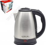 Чайник нержавеющая сталь 1,8л 1500Вт, ф.бочка, серебристо-черный (6)