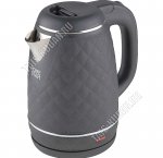 Чайник пластик + нерж. сталь 1,7л 1500Вт диск, двойная стенка (внутр-нерж. сталь), цвет черный (12) 