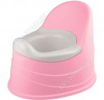 Горшок детский, высокая спинка (39х31 h30,5см) розовый, Бытпласт (8) 