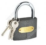 ЕРМАК Замок навесной 50мм,чугун,закал.дужка,тип ключа 