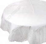 Скатерть ажурная, кругл.(d137см) белый 