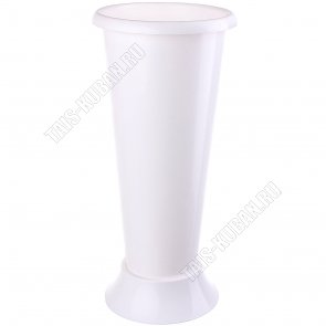 Ваза д/цветов 5,5л d20 h42,5см, белый (12) 