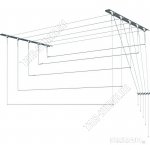 Сушилка д/белья потолоч. L1,6м 