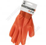 Перчатки для садовых работ 9 разм (L) полиэстер+ПВХ полуобливом (24)