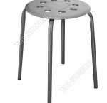 Табурет (d32 h46см) жесткое сиденье/пластик, серый (10)