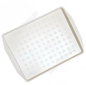 Поднос прям.(43х31 h2,5см) белый (25) 