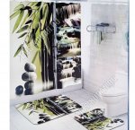 Комплект: Штора д/ванны +Коврики 2шт 