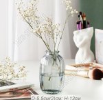 Ваза мини для цветов (стекло) h12см d2,5/6,5см ф.
