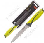 Нож Arcobaleno универсал 12см,лезв нерж сталь (2CR14),прорезин.ручк,желт/сер,блистер (24) 