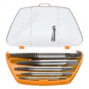 Н-р экстракторов 5шт 53-86мм М3-М18, сталь, пласт.бокс 